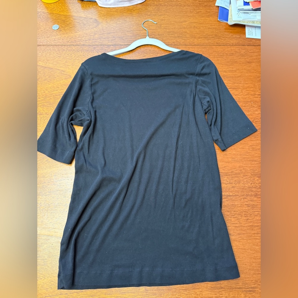 Caslon Black Quarter Sleeve Tee - Picture 3 of 3